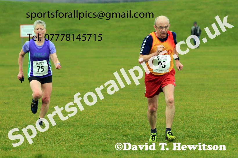 Womens 35+ and Mens 65+ 2023 NEMAA Cross Country, Croft Circuit, North Yorkshire. Photo: David T. Hewitson/Sports for All Pics
